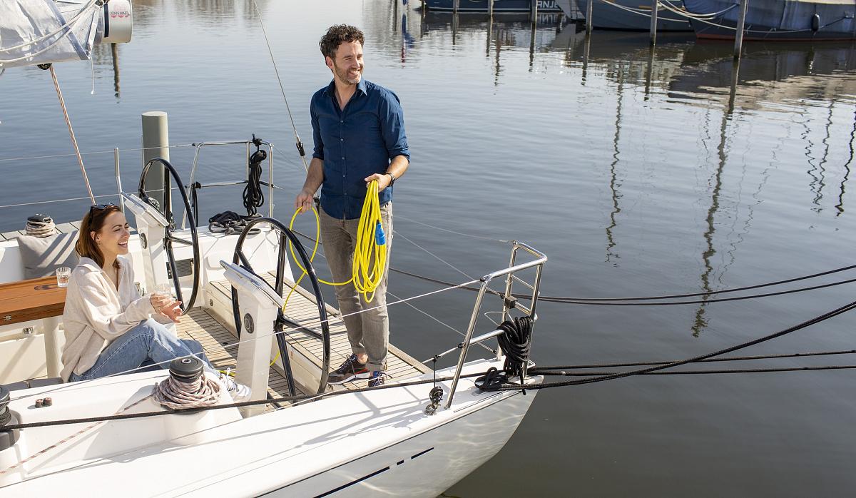 Shore power and boat power systems