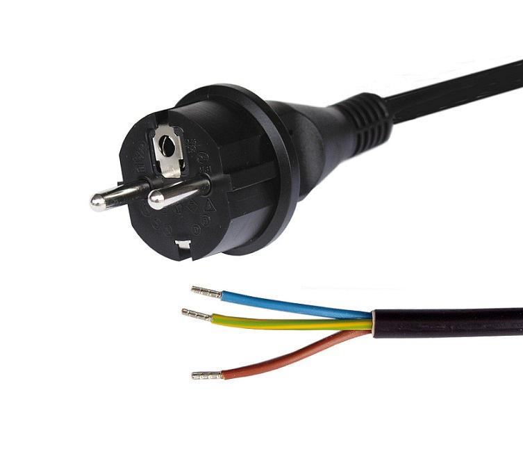 Regleta estándar Schuko 5x16A, con interruptor, cable de 1m de longitud,  H05VV-F3G1.0MM2, CE