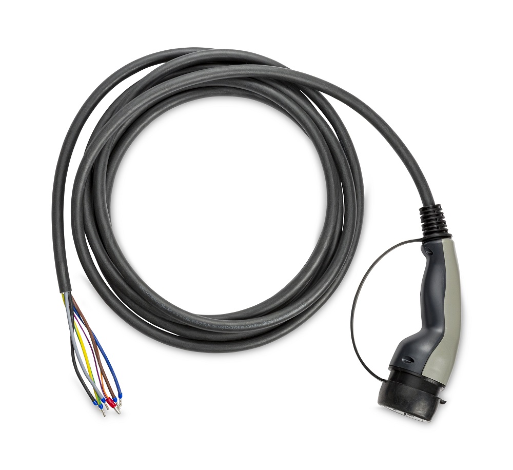EV Charging cable T2-open end 1x32A 7m