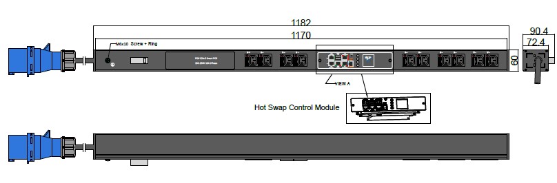POS-V-36-10C13F-OSB  IPDU Per Outlet Switched Metered Intelligent Power Distribution with remote internet access for  information per inlet and remote switching per outlet.